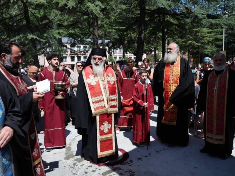 ქალაქ ცაგერში,ჭყონდიდის , ცაგერის და ლენტეხის მიტროპოლიტმა სტეფანემ, ღვთისმშობლის...